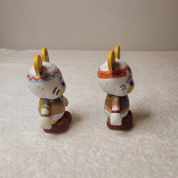 Vinylmation Mickeys Wild West Huey & Dewey native american figures - Picture 4 of 5